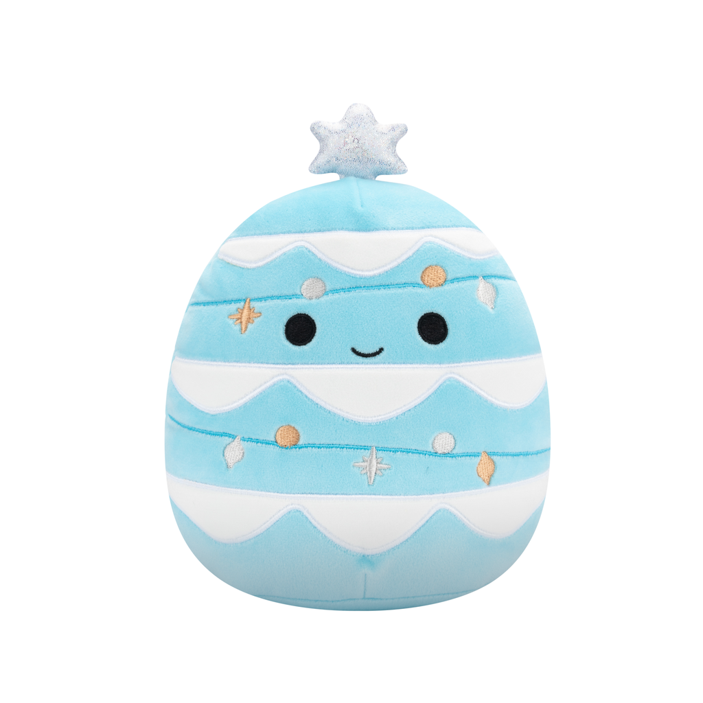 Keiko the Light Blue Christmas Tree 7.5 inch Squishmallows Holiday 2025 Assortment A