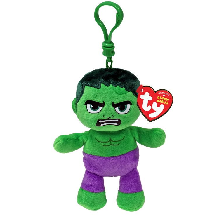 Hulk Marvel Ty Beanie Babies Clip