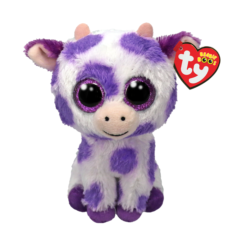 Ethel the Purple Spotted Cow - Ty Beanie Boos Regular