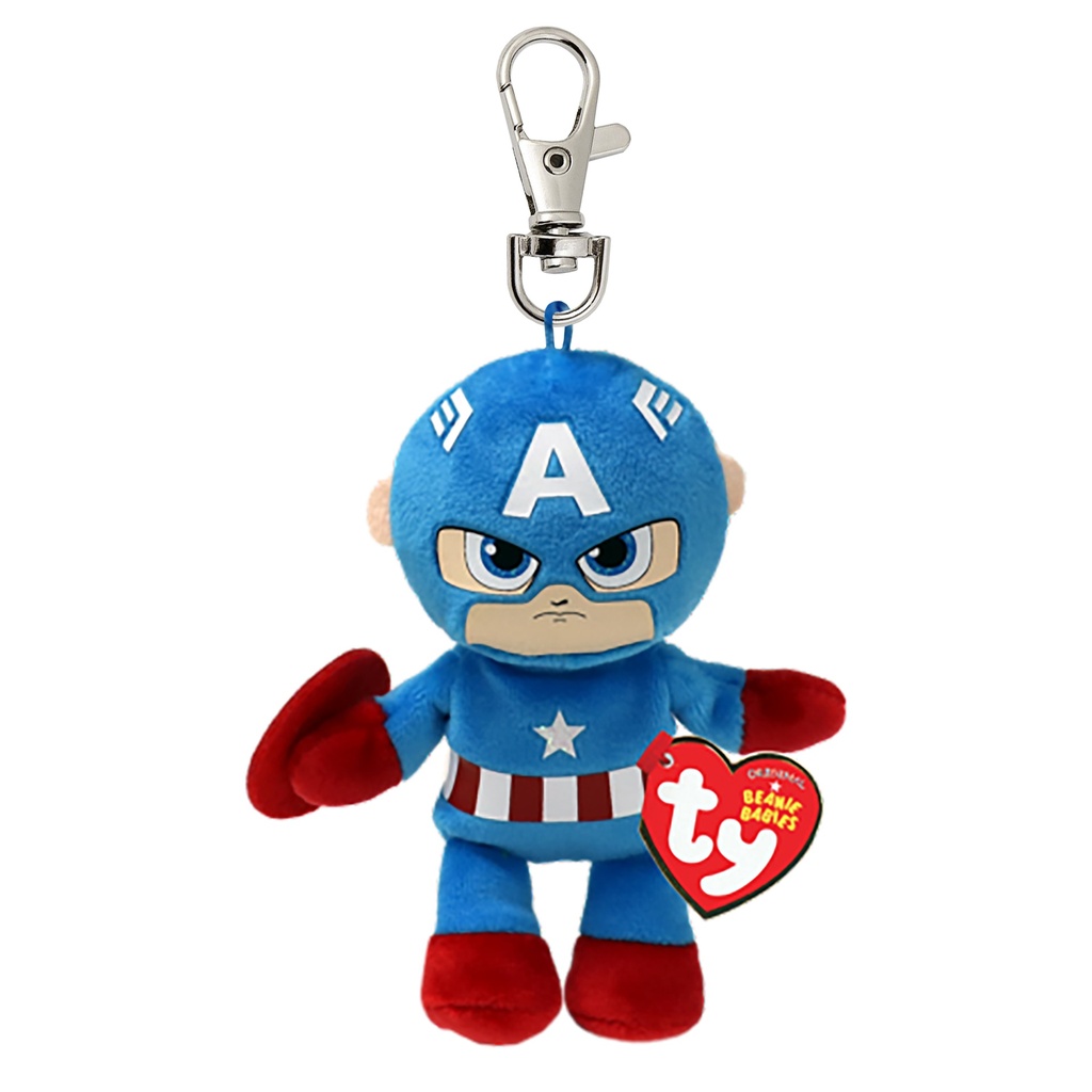 Captain America Marvel Ty Beanie Babies Clip