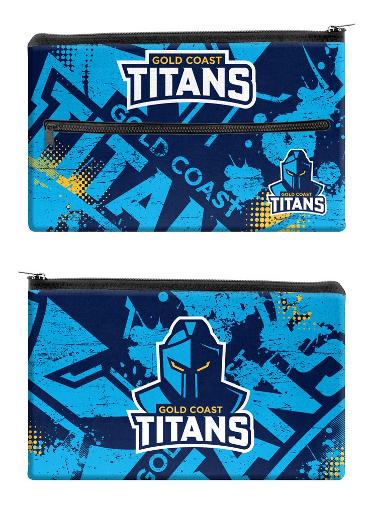 NRL Gold Coast Titans Neoprene Pencil Case