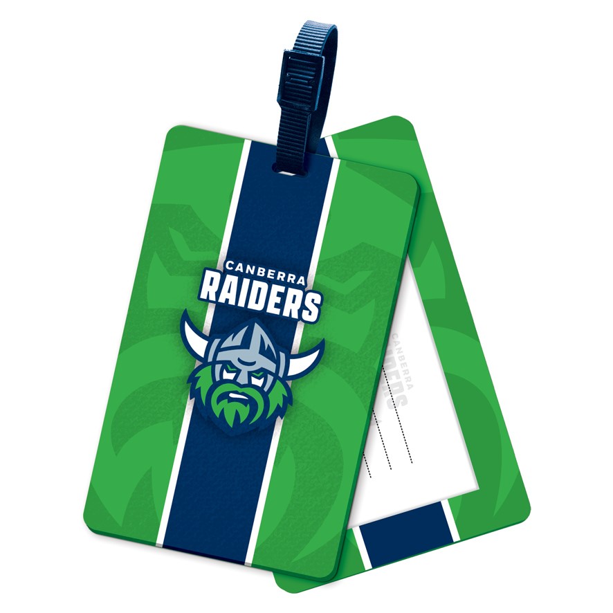 NRL Canberra Raiders Kids Rubber Bag Tag