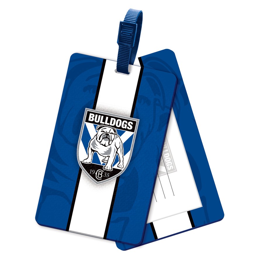NRL Canterbury Bankstown Bulldogs Kids Rubber Bag Tag