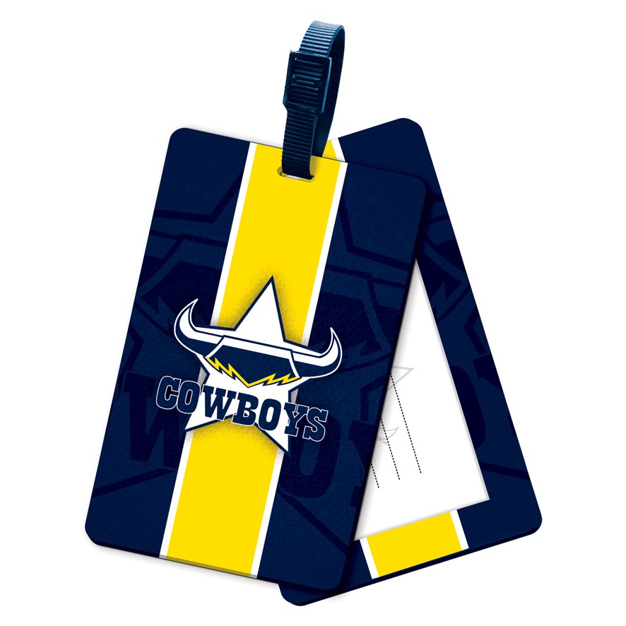 NRL North Queensland Cowboys Kids Rubber Bag Tag