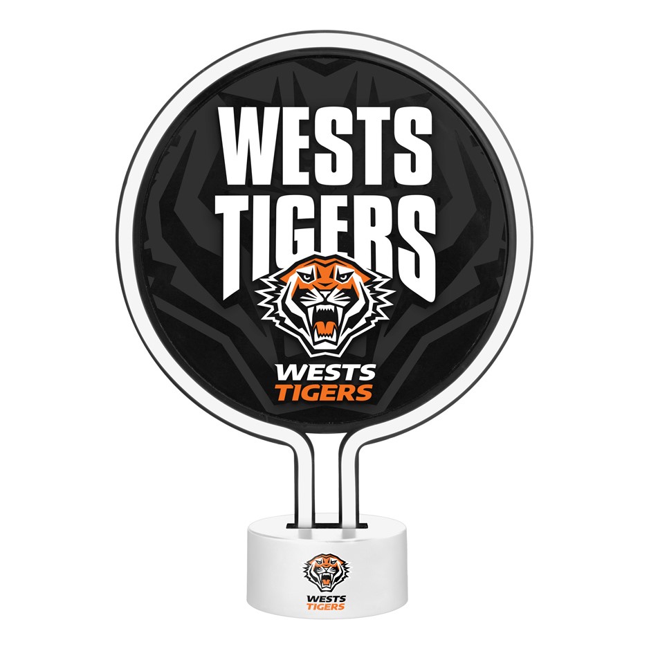 NRL Wests Tigers Neon Light