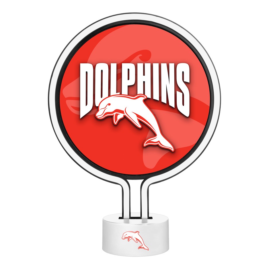 NRL Dolphins Neon Light