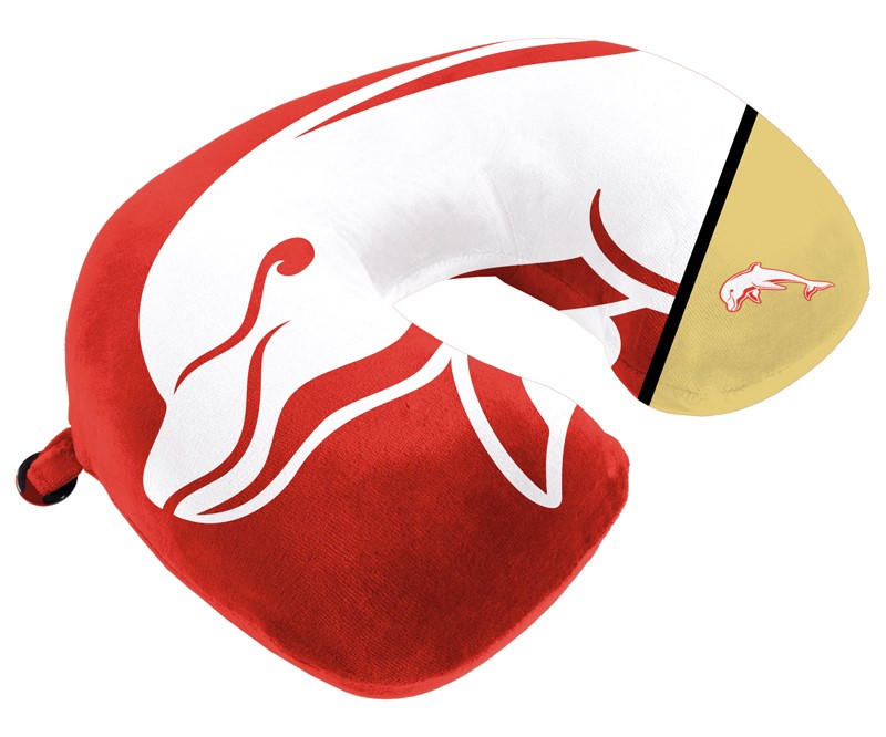 NRL Dolphins Travel Pillow