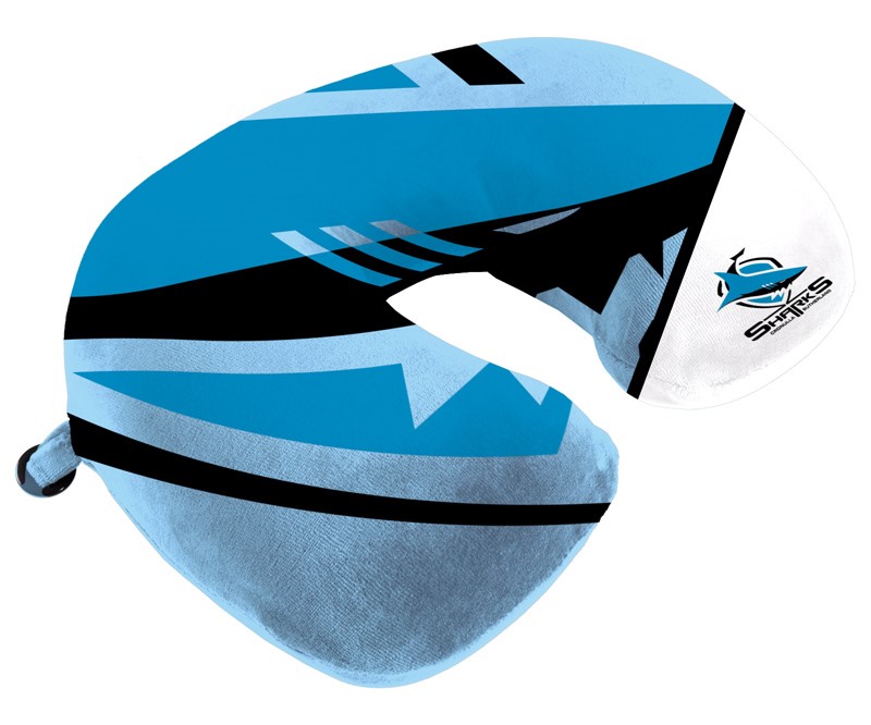 NRL Cronulla-Sutherland Sharks Travel Pillow