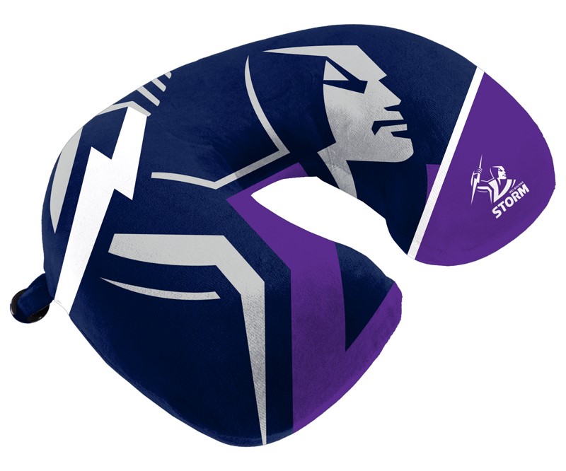 NRL Melbourne Storm Travel Pillow