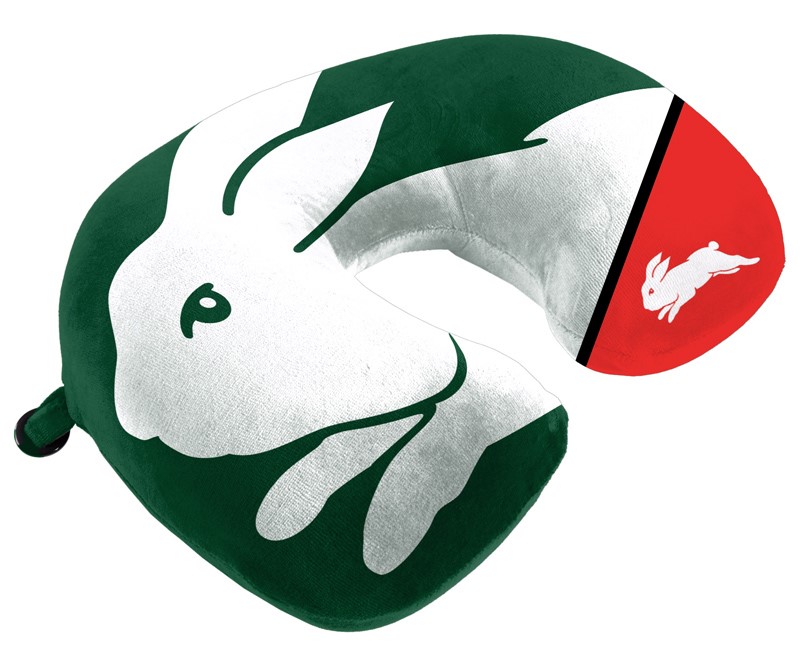NRL South Sydney Rabbitohs Travel Pillow