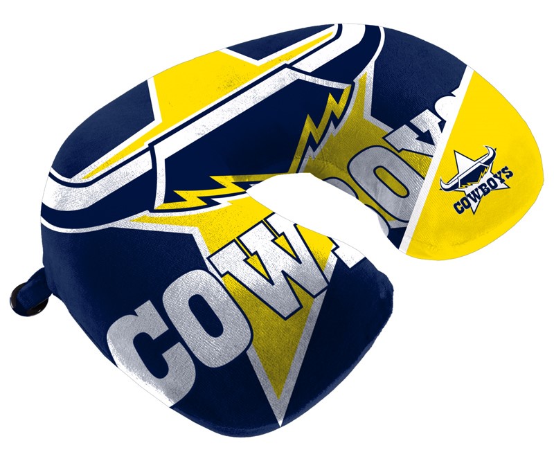 NRL North Queensland Cowboys Travel Pillow