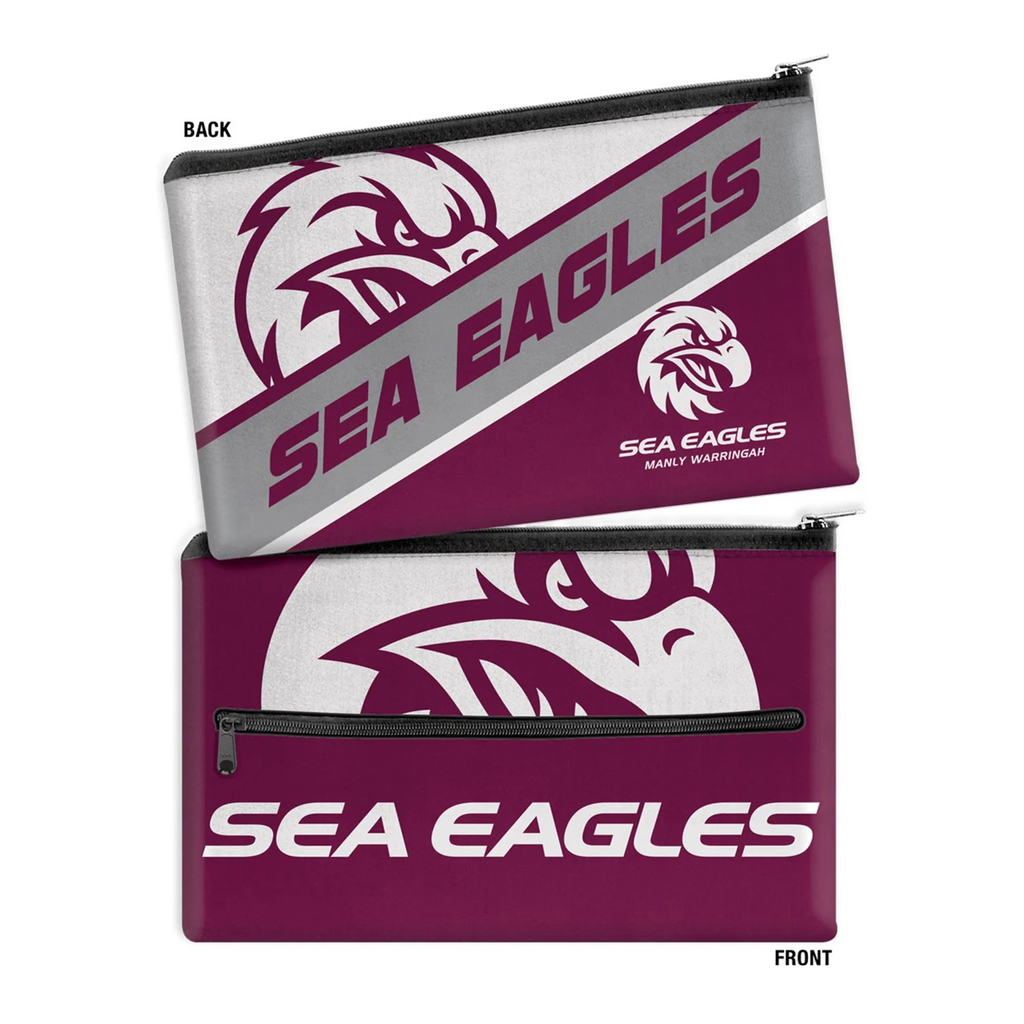 NRL Manly Warringah Sea Eagles Large Neoprene Pencil Case