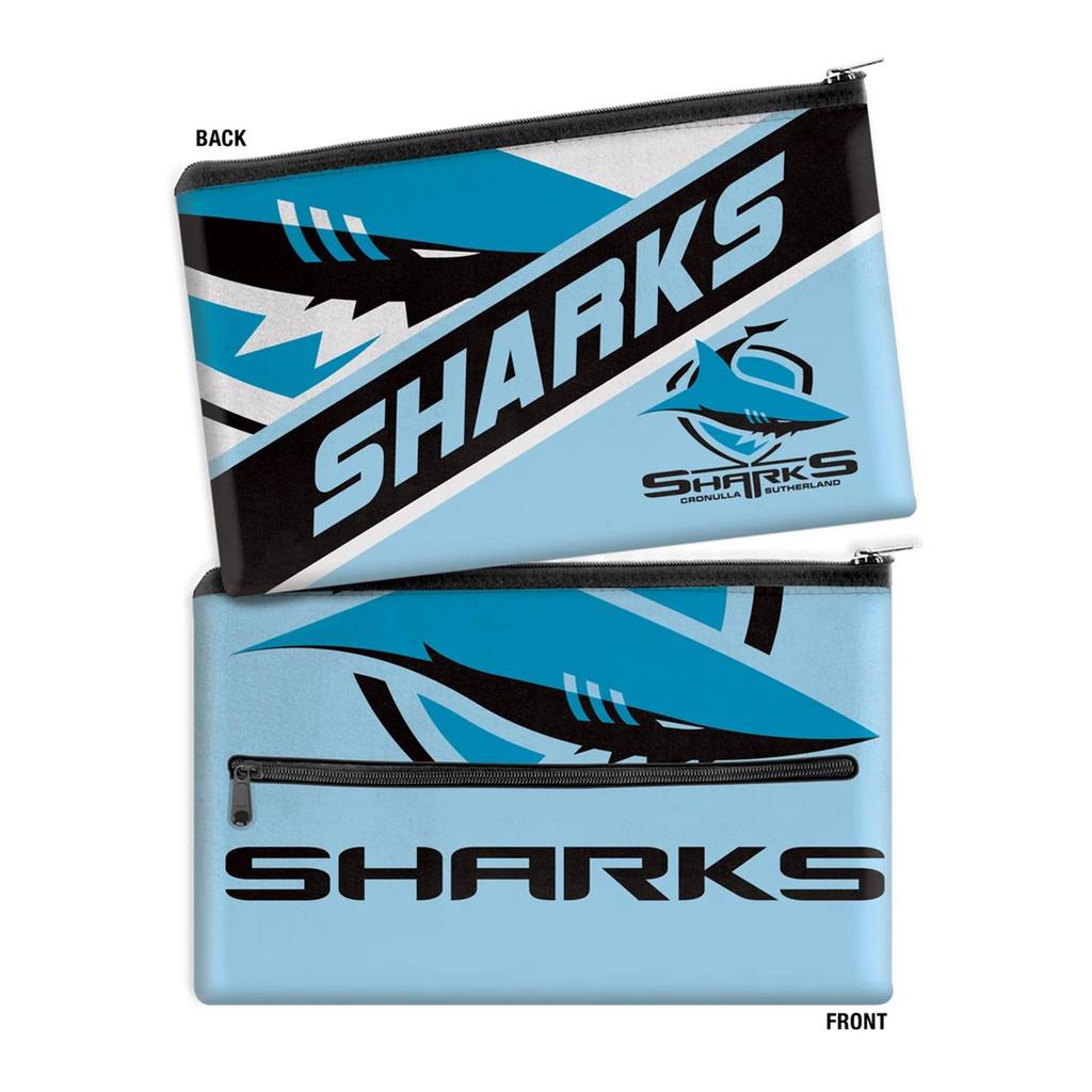 NRL Cronulla-Sutherland Sharks Large Neoprene Pencil Case