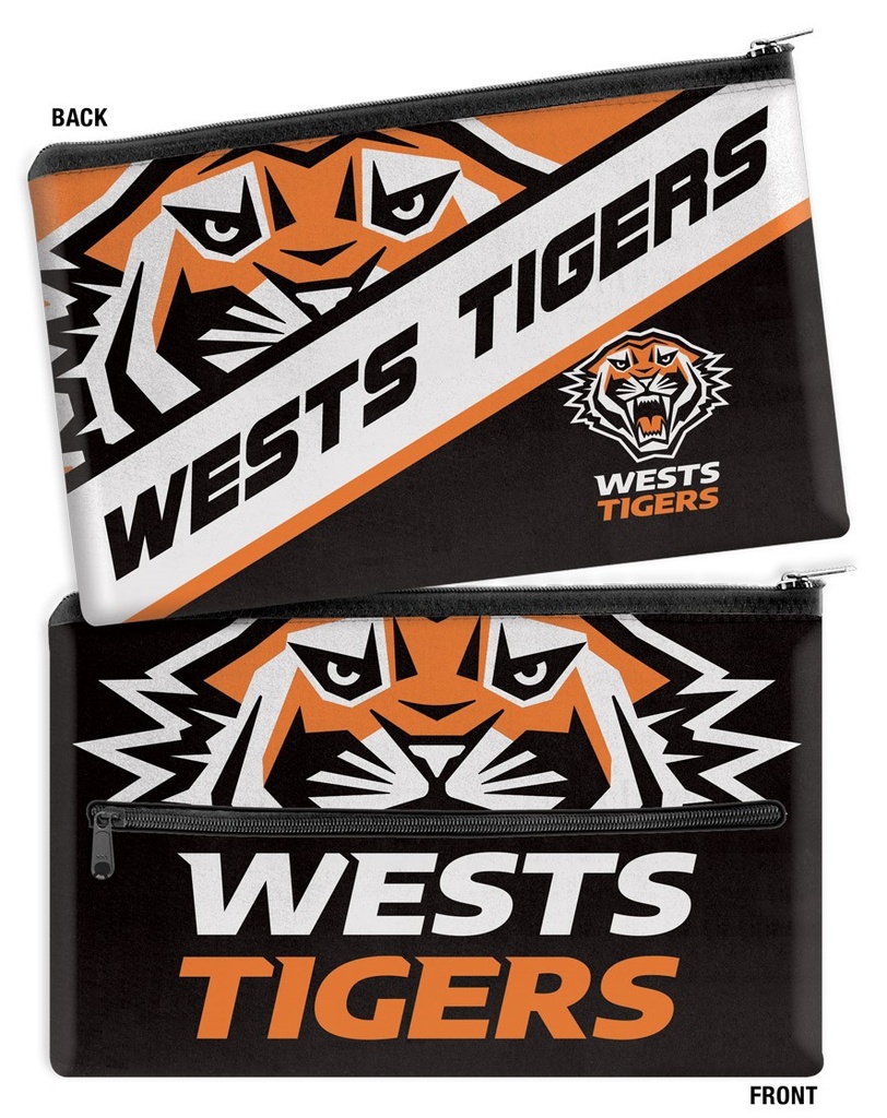 NRL Wests Tigers Large Neoprene Pencil Case