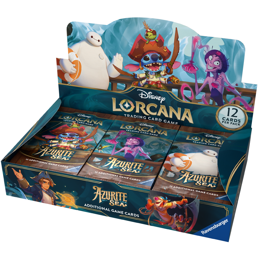 Disney Lorcana Trading Cards Azurite Sea Sealed Booster Box