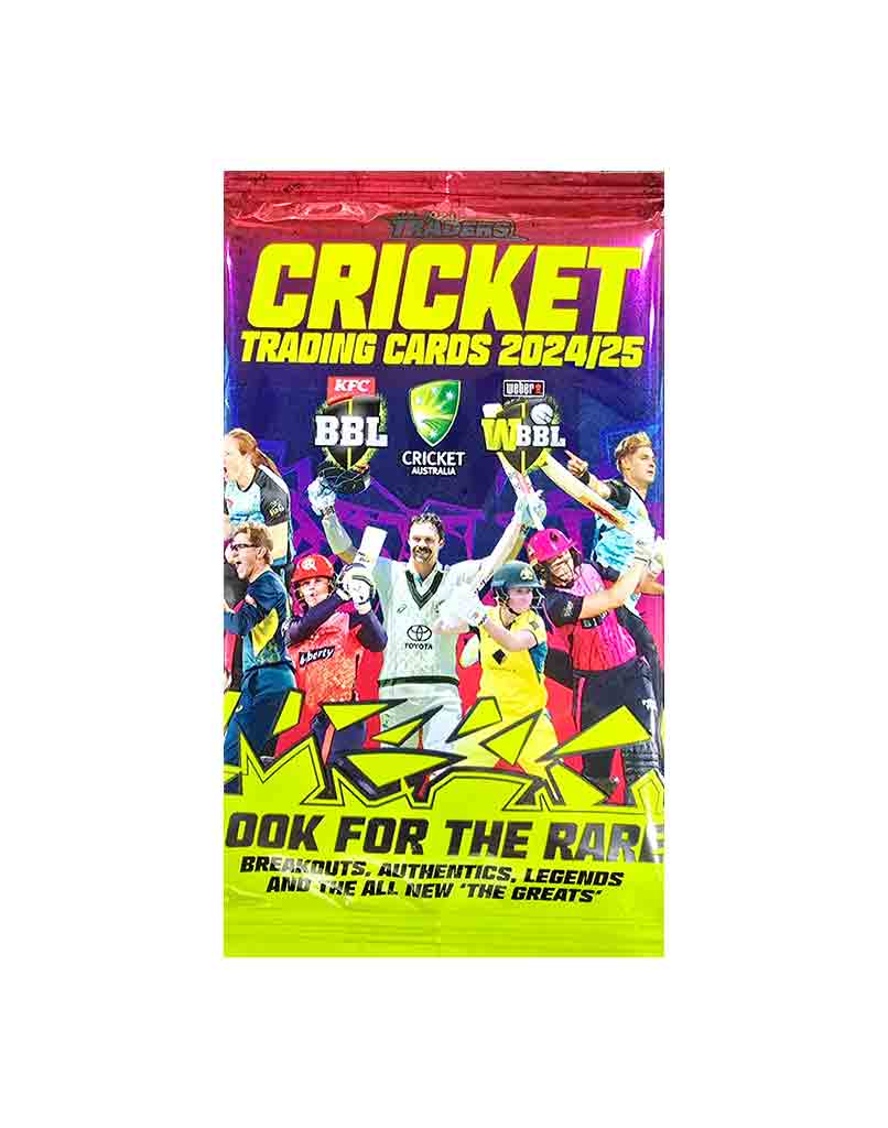 Cricket Australia Traders 2024/2025 Trading Cards Booster Pack (10 Cards)