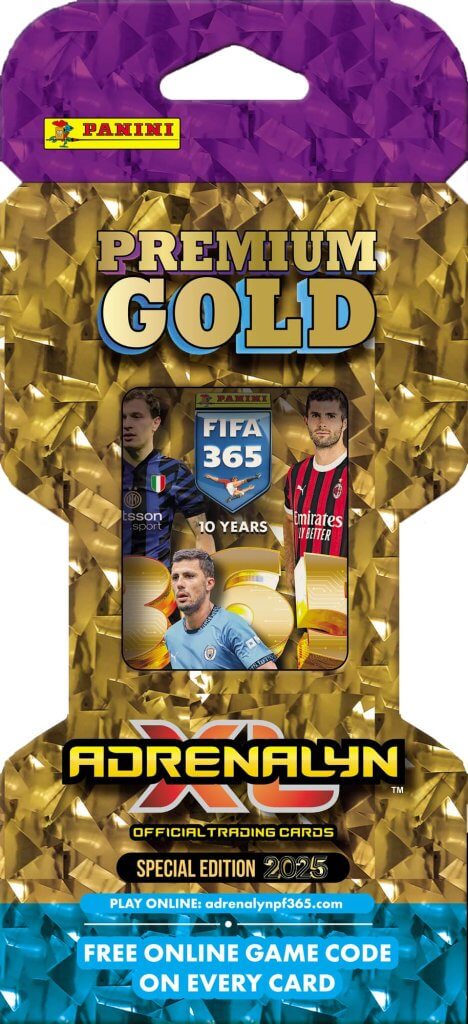 Panini FIFA 365 Adrenalyn XL 2025 Soccer Trading Card Premium Gold Packets