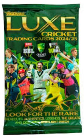 Cricket Australia Traders 2024/2025 Luxe Hobby Trading Cards Booster Pack (10 Cards)