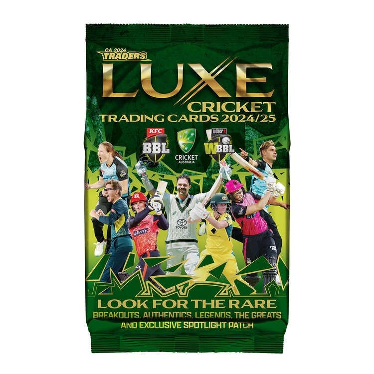 Cricket Australia Traders 2024/2025 Luxe Hobby Trading Cards Booster Pack (10 Cards)