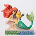 Disney Traditions - 13cm/5.25" Ariel with Flounder, Fun and Friends