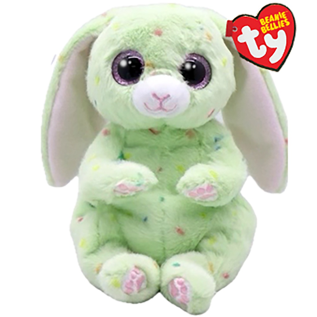 Fern the Green Bunny TY Beanie Bellies Regular Easter