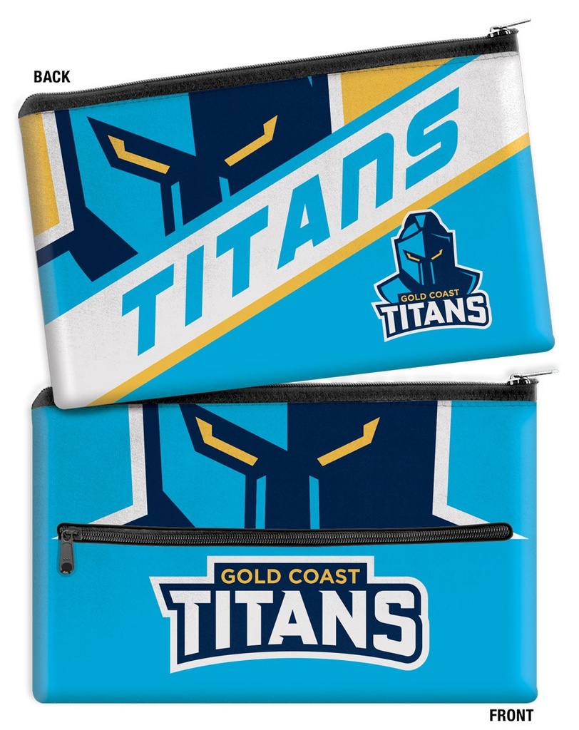 NRL Gold Coast Titans Large Neoprene Pencil Case