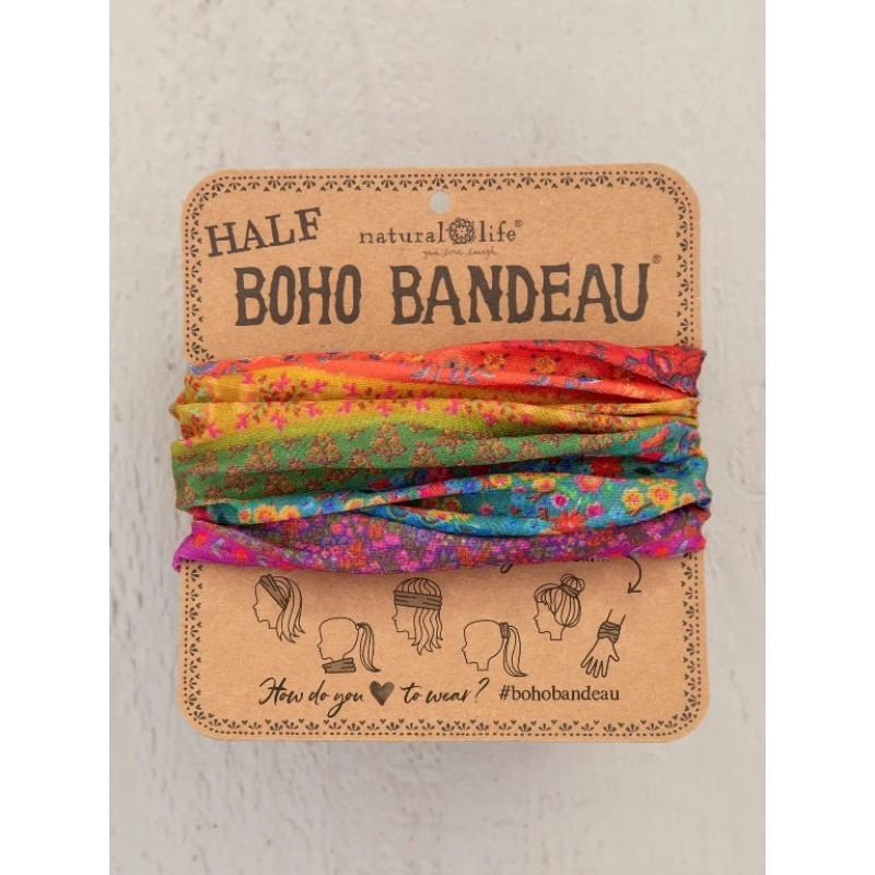 Boho Bandeau - Half Rainbow Border