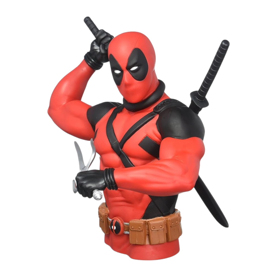 Marvel - Deadpool (with swords) Bust Money Bank