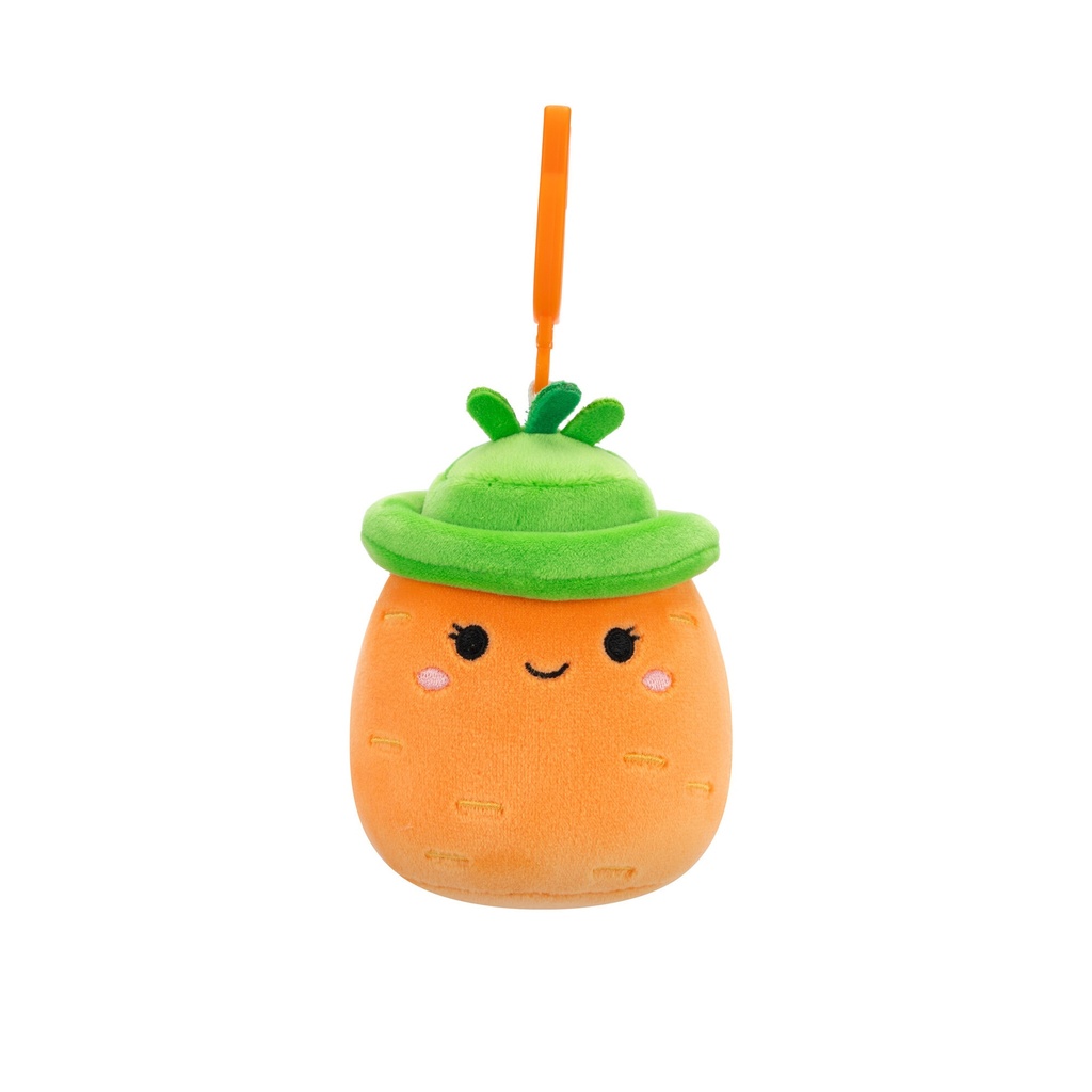 Caroleena the Orange Carrot 3.5 Inch Squishmallows Clips Easter 2025