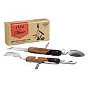 Camping Cutlery Tool Acacia Wood & Stainless Finish - Gentlemen’s Hardware