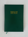 2025-2026 Financial Year Diary - A5 Day-To-A-Page (DTP) Green