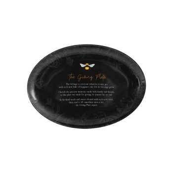 Beeutiful Bee's Giving Plate - Black Oval