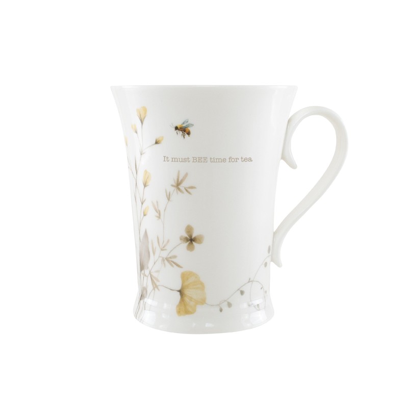 Beeutiful Bee's White Mug with Infuser