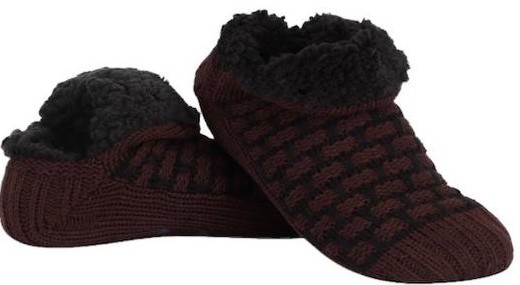 Slumbies Mens Waffle Sock Sizes 7-12 Brown