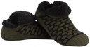 Slumbies Mens Waffle Sock Sizes 7-12 Olive Green