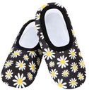 Slumbies Womens Skinnies Large Black and White Daisy