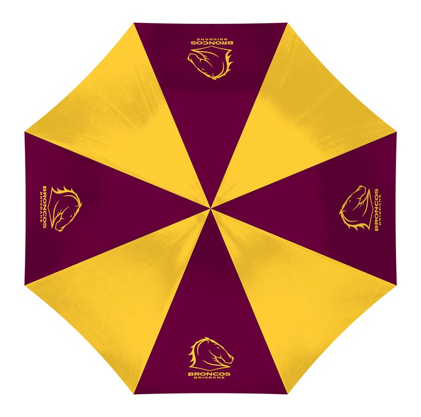 NRL Brisbane Broncos Compact Umbrella