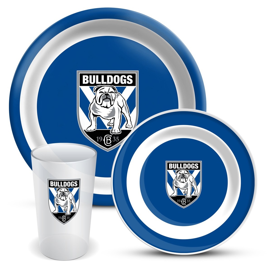 NRL Canterbury-Bankstown Bulldogs 3-Piece Dinner Set