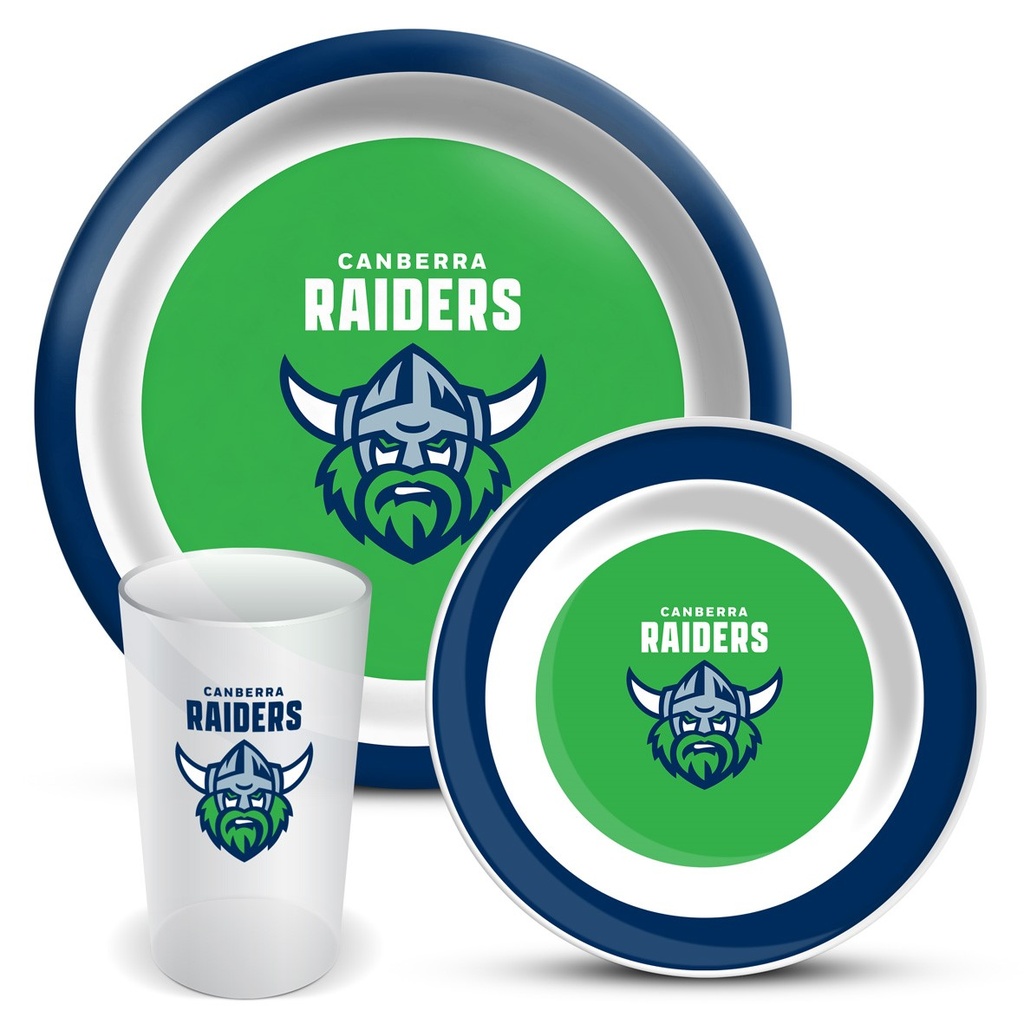 NRL Canberra Raiders 3-Piece Dinner Set