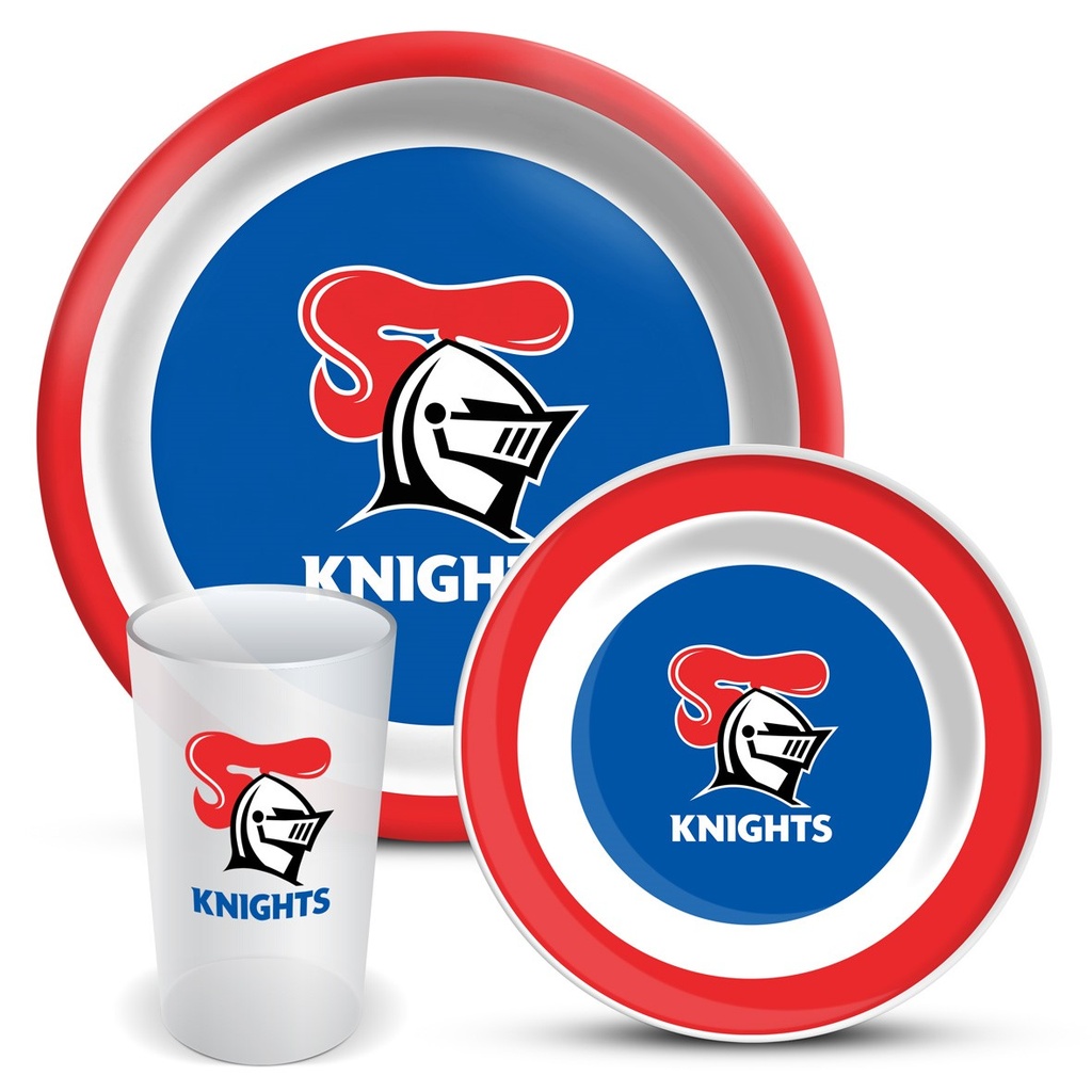 NRL Newcastle Knights 3-Piece Dinner Set
