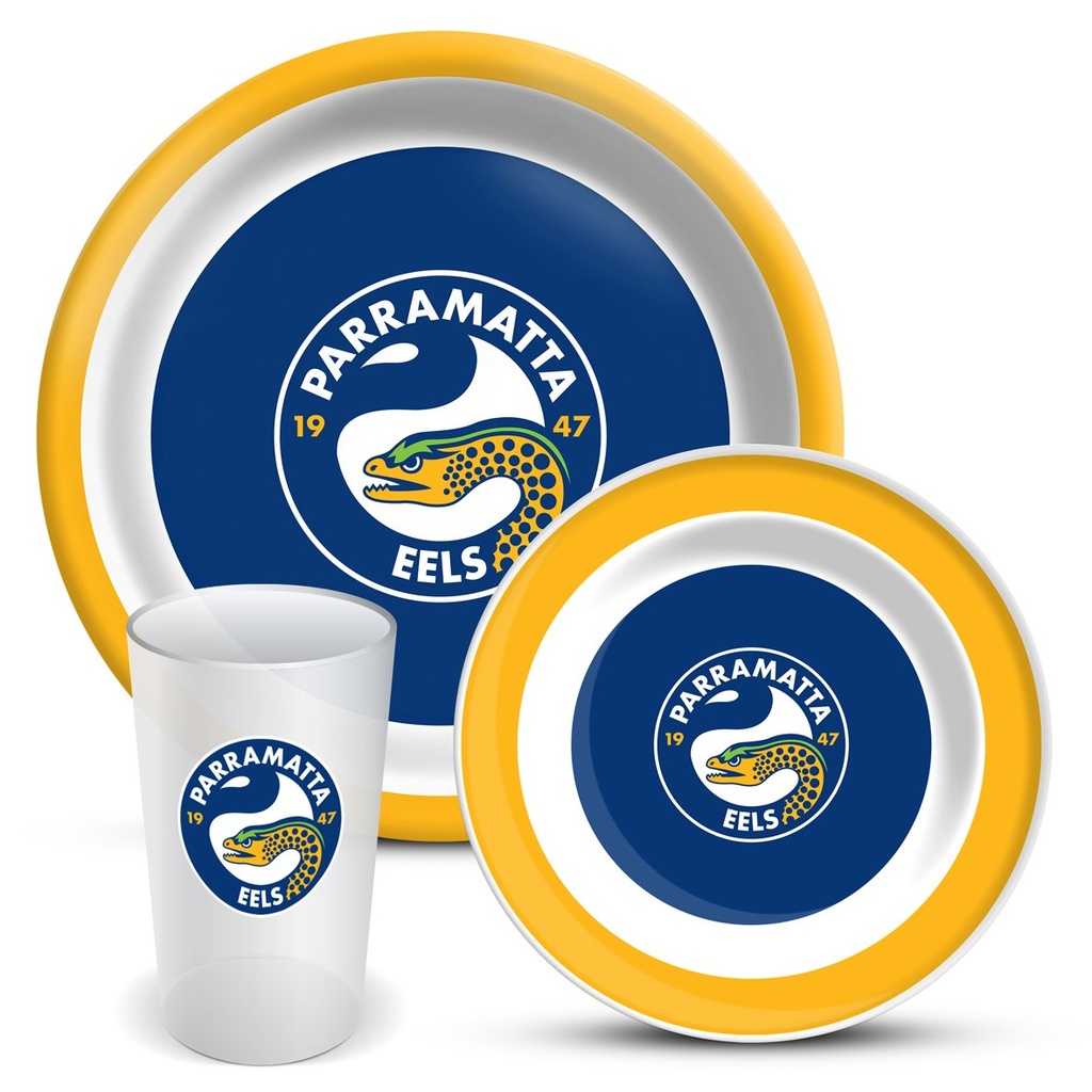 NRL Parramatta Eels 3-Piece Dinner Set