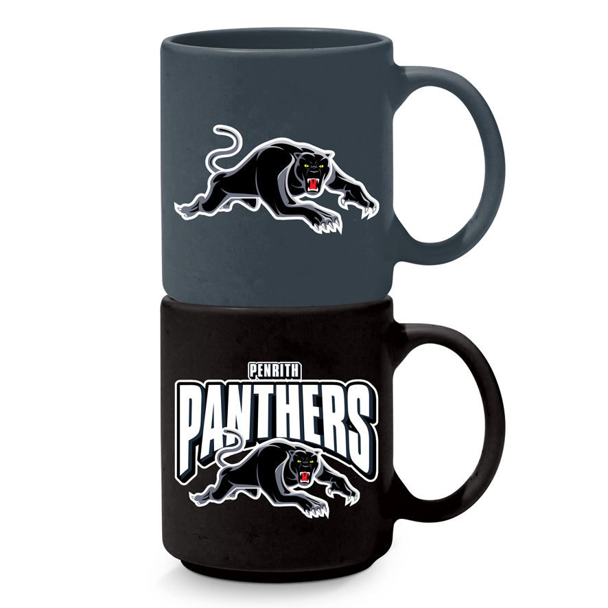 NRL Penrith Panthers Stackable Ceramic Mugs Set