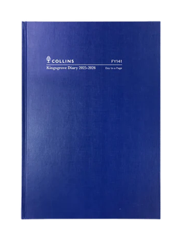 2025-2026 Financial Year Diary - Collins Kingsgrove A4 Day-To-A-Page (DTP) Blue