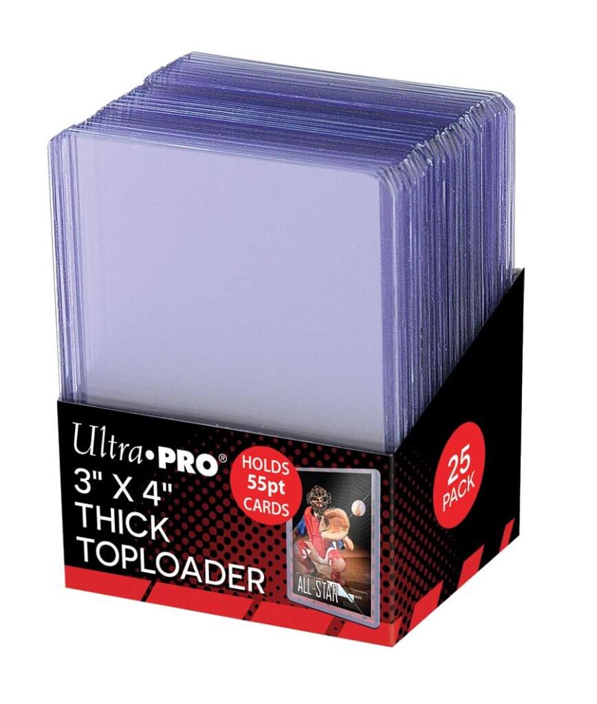 Ultra Pro - Thick (55pt) Top Loader 3"x4" Clear 25 Pack
