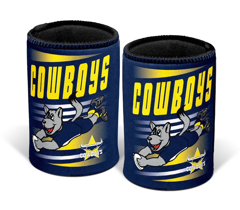 NRL North Queensland Cowboys Retro Can Cooler
