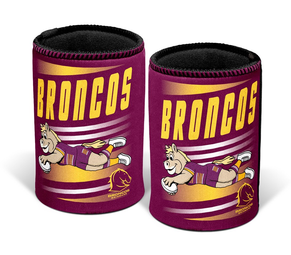 NRL Brisbane Broncos Retro Can Cooler
