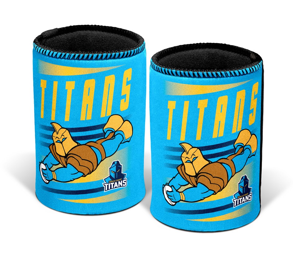 NRL Gold Coast Titans Retro Can Cooler