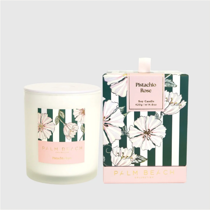 Pistachio Rose - Standard Candle - Palm Beach Collection