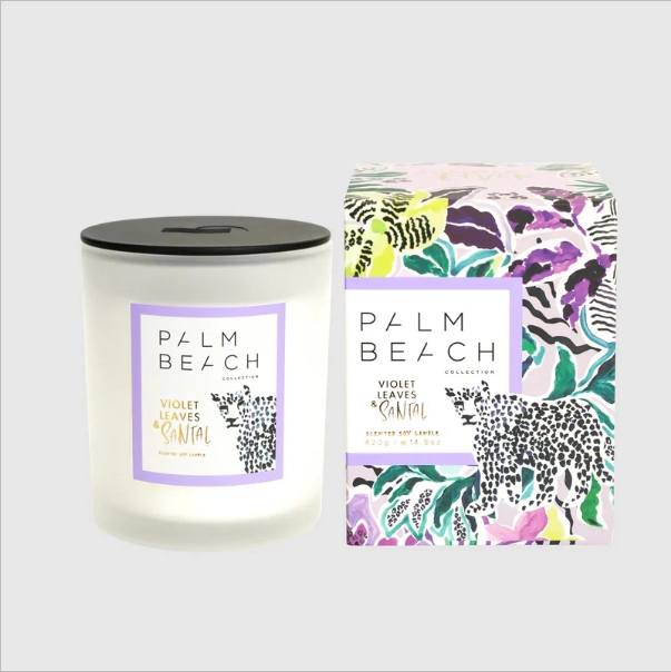 Violet Leaves & Santal - Standard Candle - Palm Beach Collection