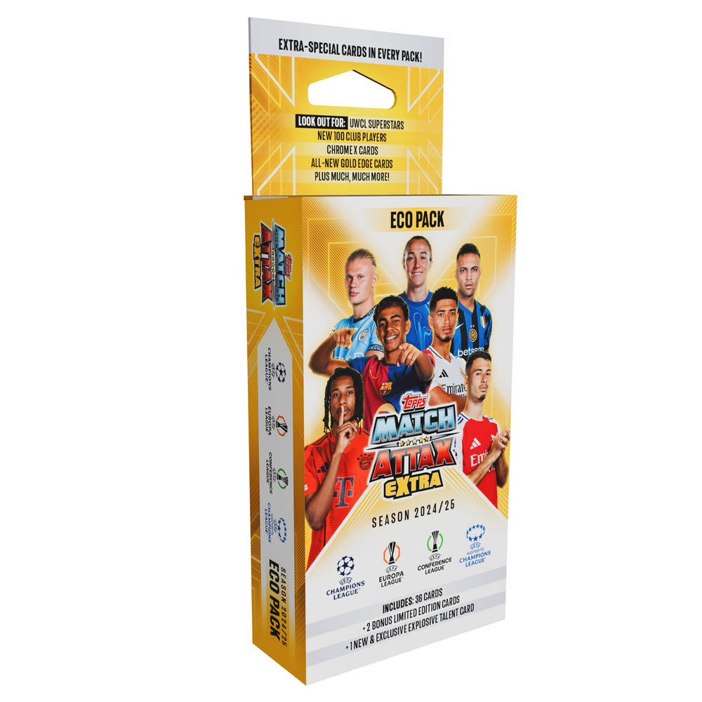 Topps Match Attax EXTRA UEFA Champions League 2024/2025 Mega Booster Eco Box